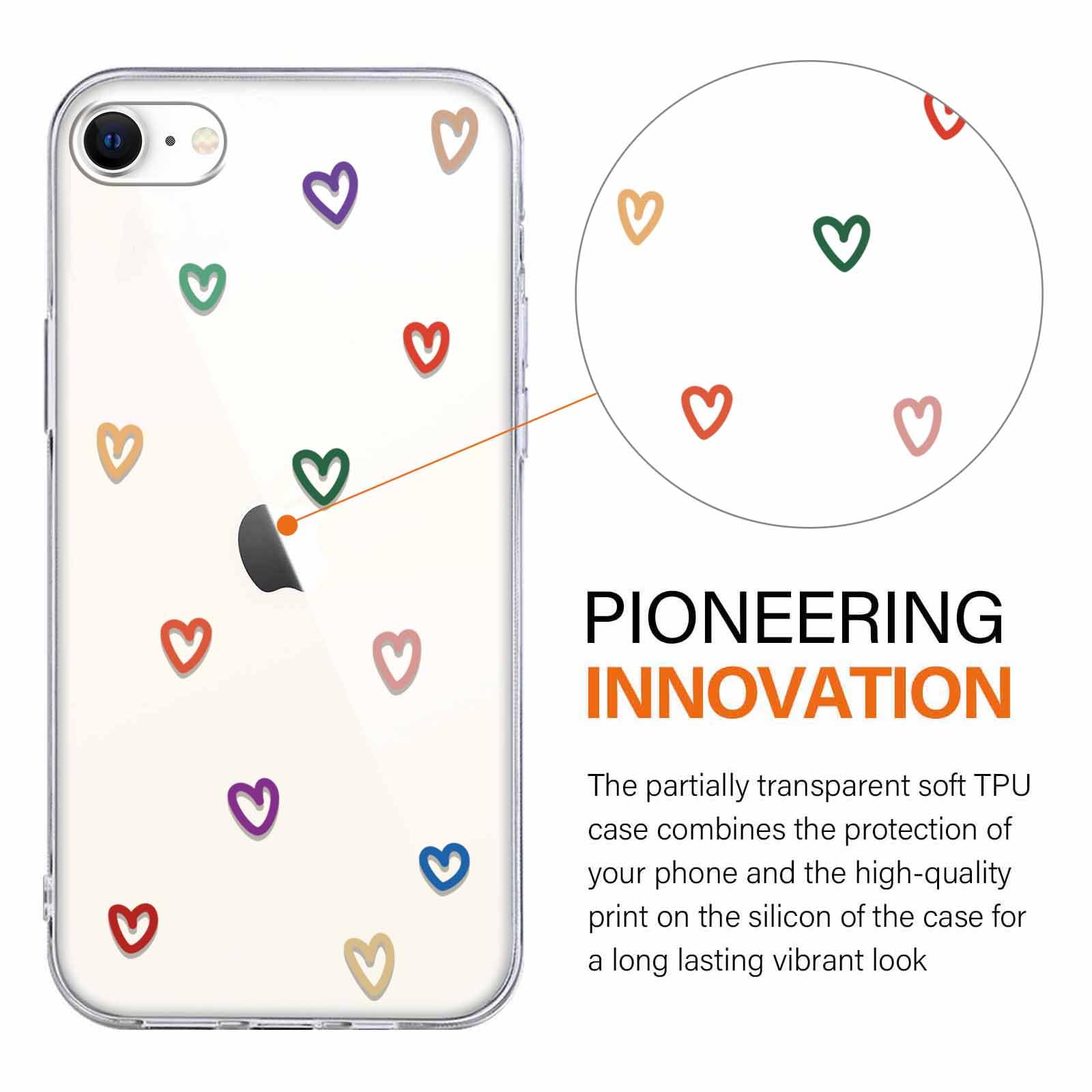 Yoedge Cover Amore Cuore con Cordino per Apple iPhone