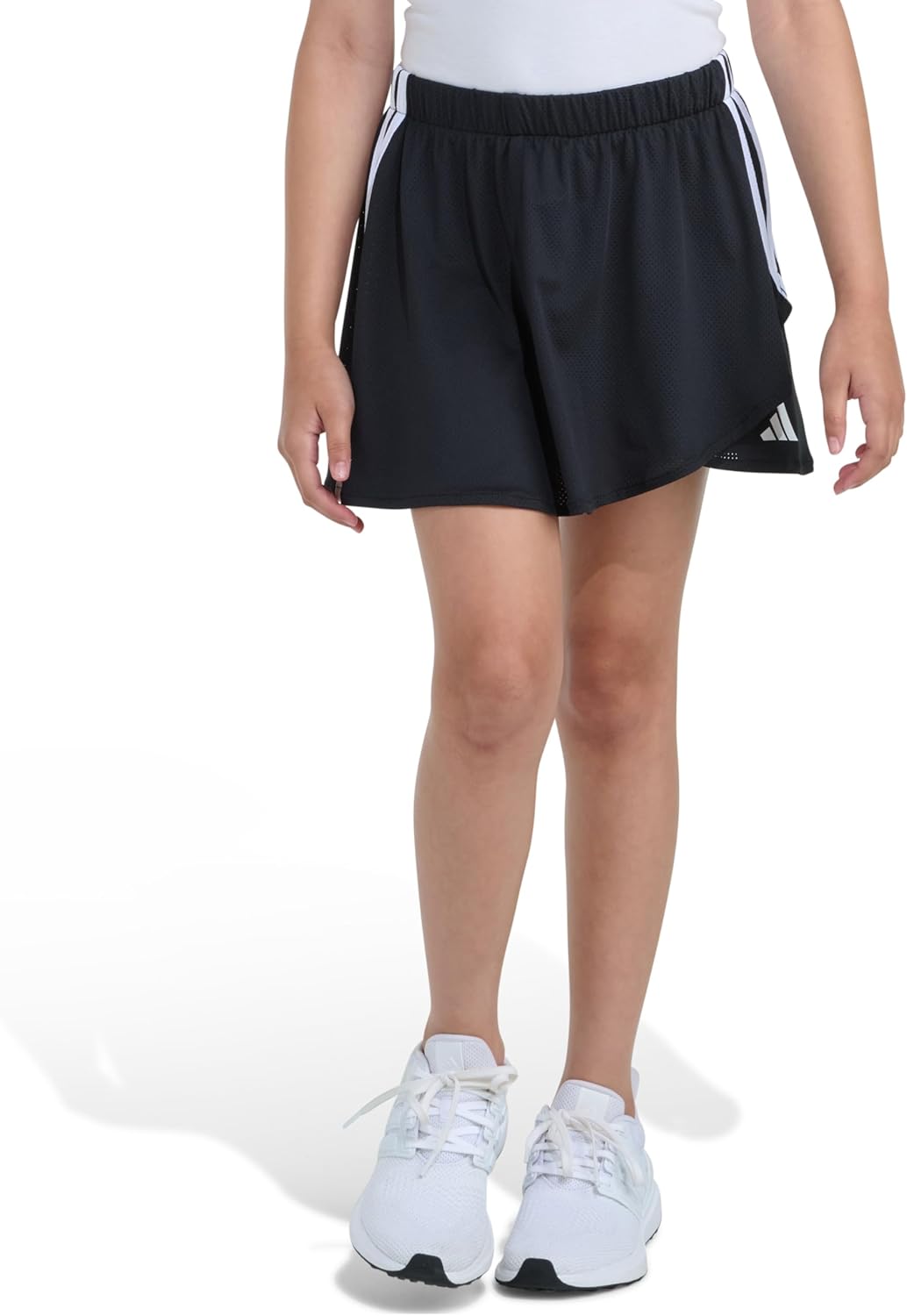 adidas Girls Elastic Waistband Faux Wrapped Skort