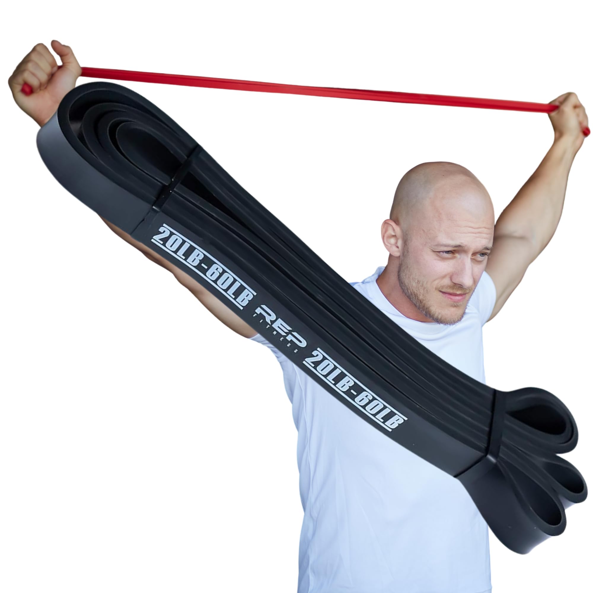 Rep Fitness Pull-Up Bands Resistance Exercise Workout Equipment Set for Home Gym Training – Heavy Duty Stretch Band for Assisted Pullups, Strength