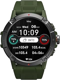SPeesy Smart Watch for Men,Fitness Tracker with with Health Tracking and Heart Rate Sleep Monitor,1.52" Full Touch Screen IP67 Waterproof Activity Tracker with Pedometer for Android iOS,Green