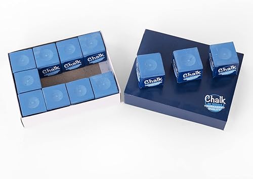 Miniatura 6 de FASTOSS Taco de billar tiza azul para billar, accesorios para mesa de billar, una docena