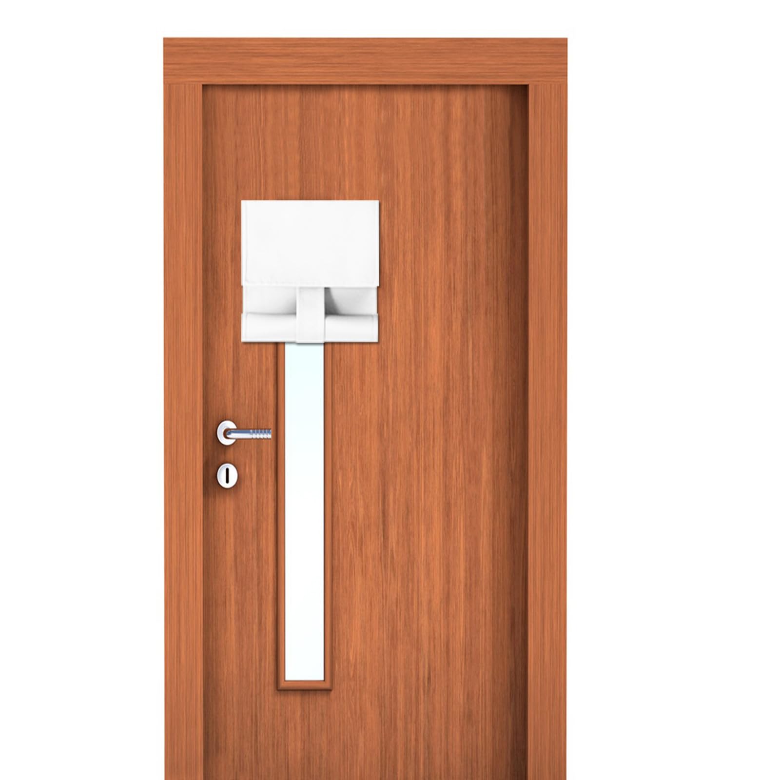 Maritown Classroom Door Window Curtains 1 Panel No Drill Blackout Privacy French Door Blinds Front Door Curtain Stick on Shades for Patio Door Backdoor Classroom Glass Door Window Cover