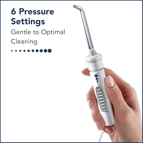 Miniatura 3 de Enjuague bucal profesional clásico Waterpik Base color blanco satinado con depósitos transparentes