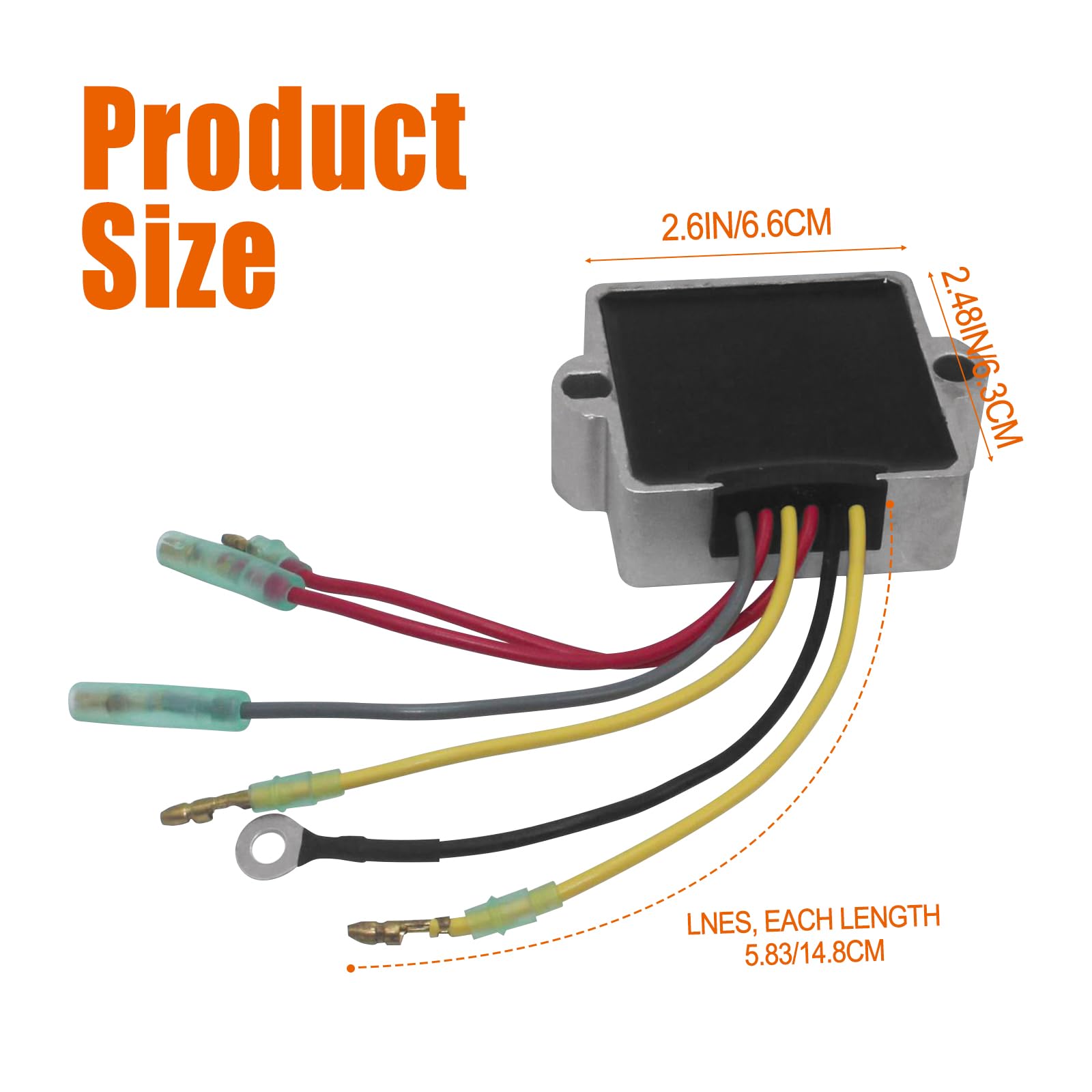 Regolatore Di Tensione Per Motociclo - Sostituto Per Mariner Fuoribordo - Foto 5