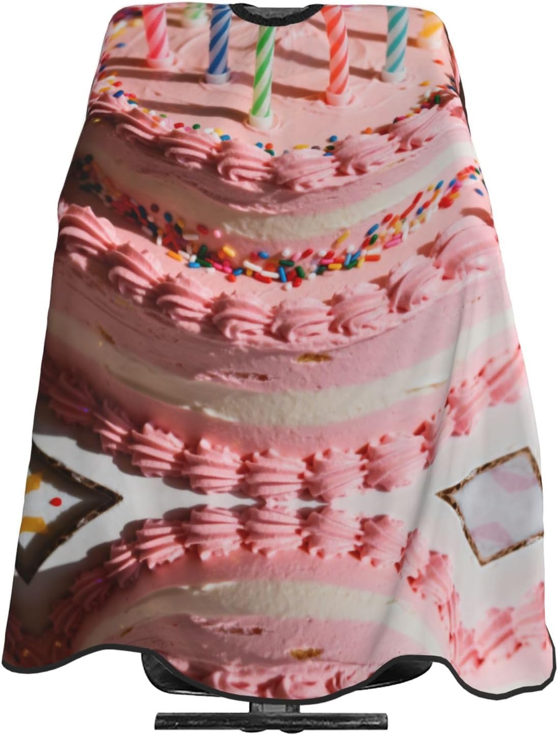 Birthday Cake Candles Hair Cutting Cape For Adults-Barber Cape For Men Women, Waterproof Salon Cape For Hairdressing, Anti Static Hairdressing Gown