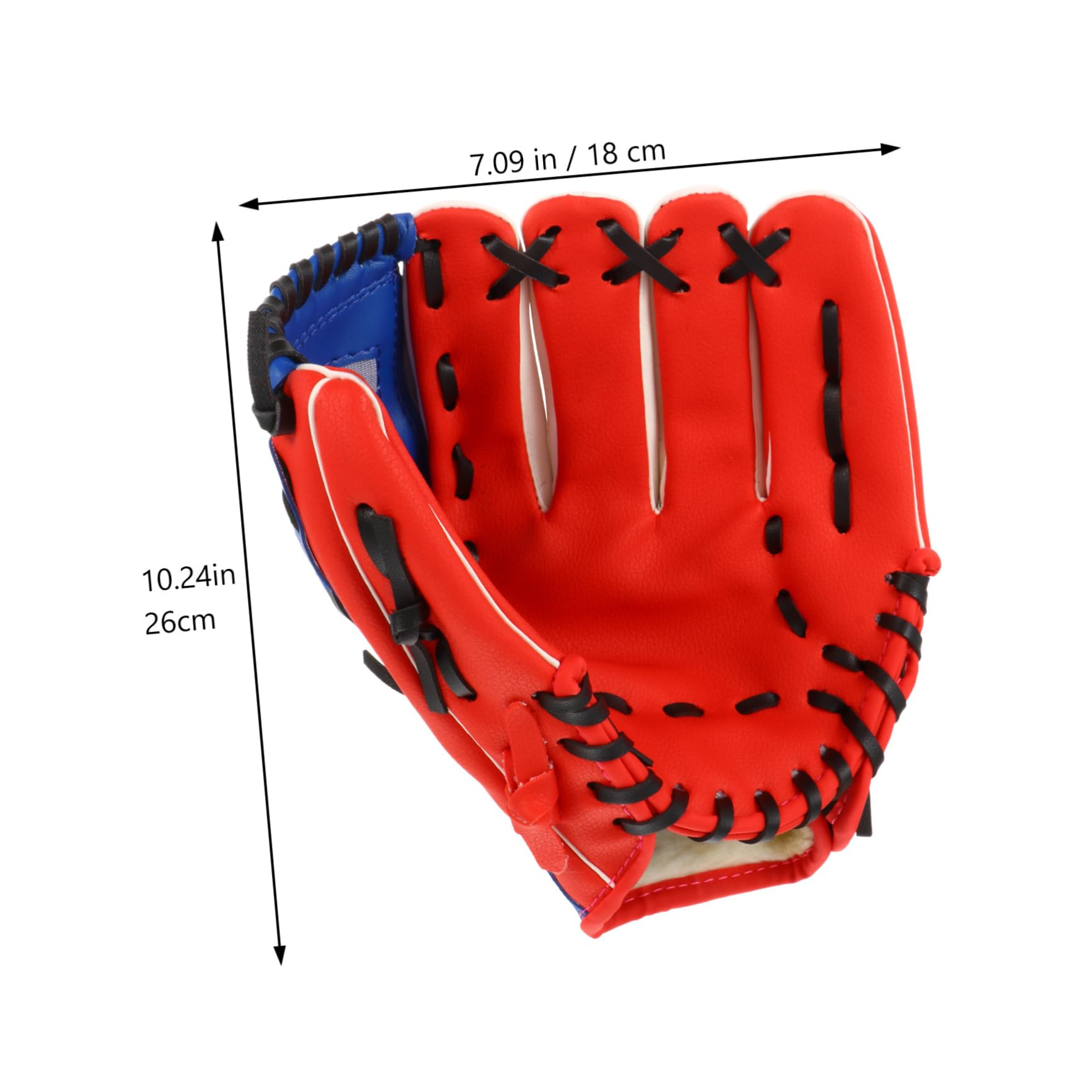 CORHAD 1pc Pu Thickened Baseball Glove for Pitcher Training Infielder Use Comfortable Design for Easy Wear for Beginners Competitions