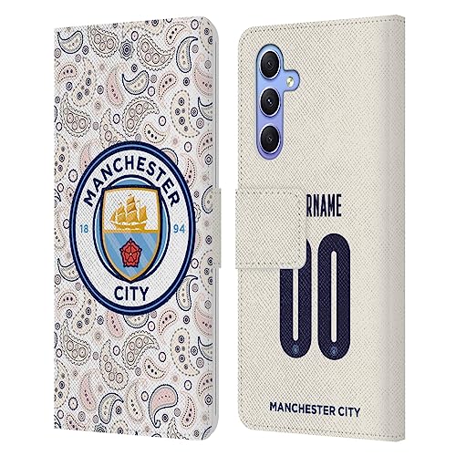 Coque portefeuille Samsung Galaxy A34 5G étui cuir rabat Manchester City personnalisé