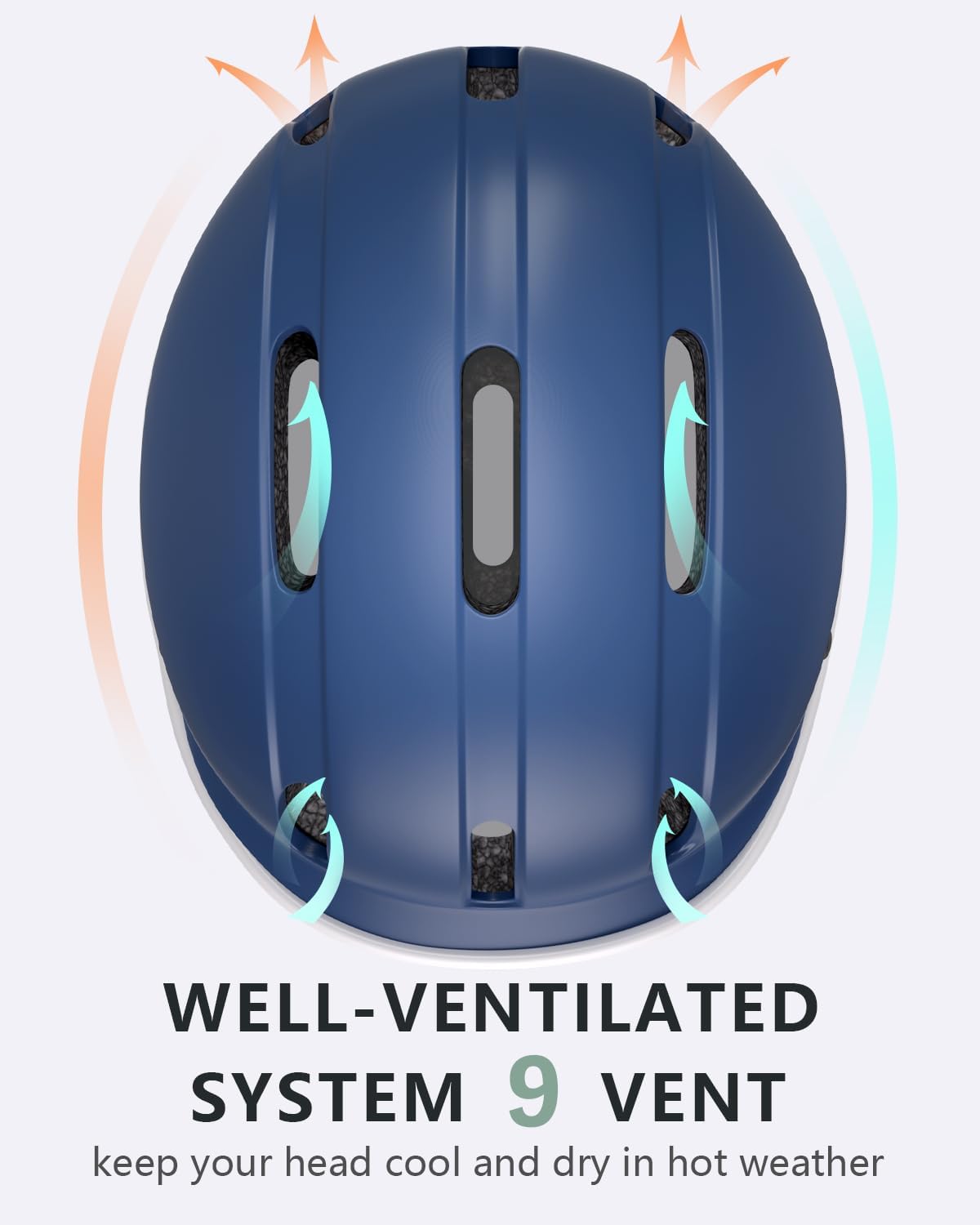 Bike Helmet for Adult, Adjustable Bicycle Helmet for Men & Women, Safety Certified Cycling Helmet for Commuting, Skateboarding, Rollerblading, Road Biking, Skating, Ebike, Scooter - Image 3