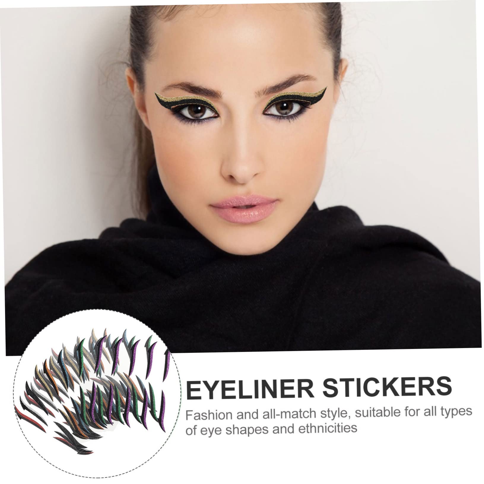 Angoily 160paires Patchs Autocollants Pour Eyeliner Tapes Réutilisables Pour Double Paupière Outils De Maquillage Des Yeux Pour Femmes Et Filles
