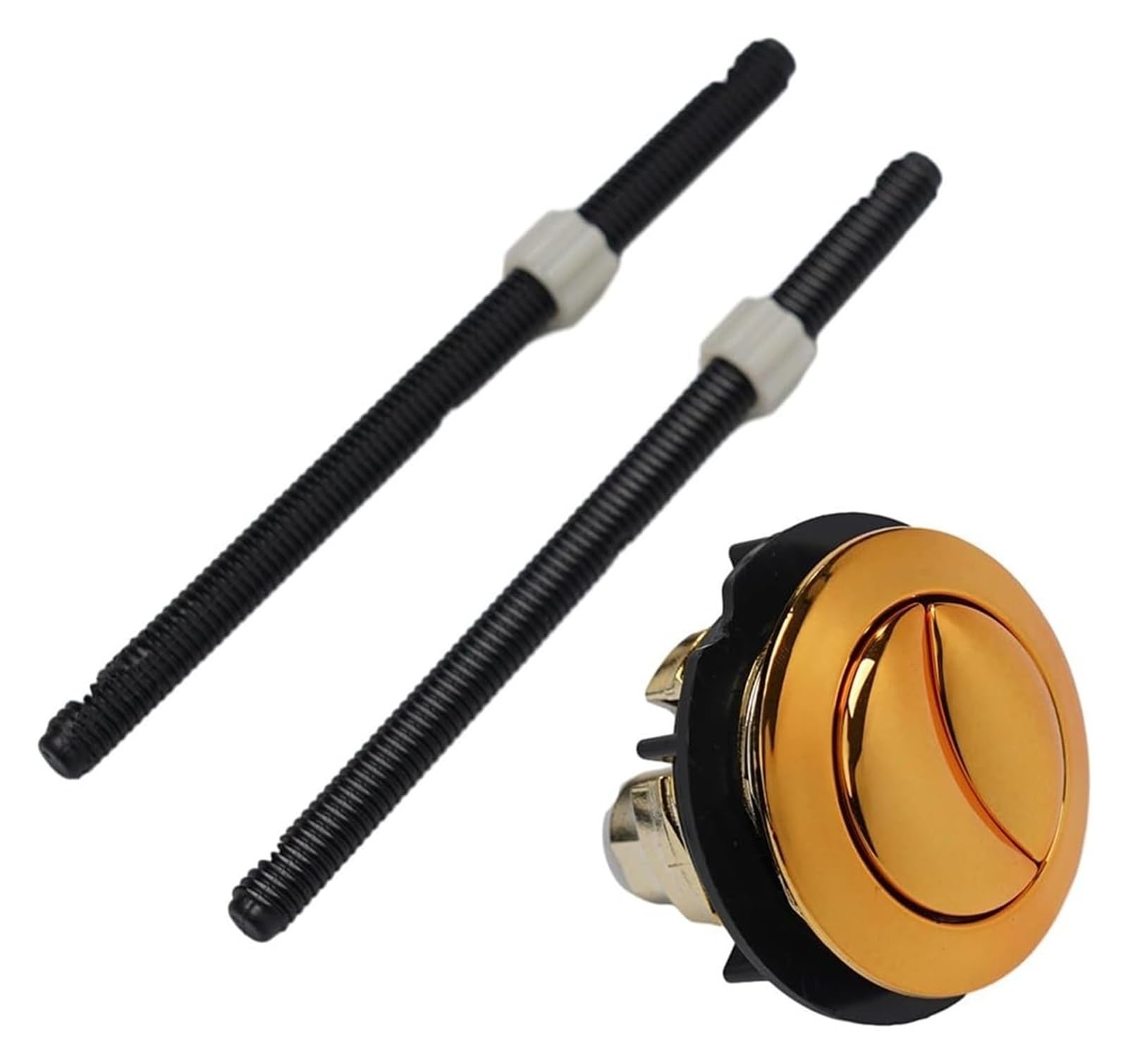 2 Botones de Descarga Dorados de 38 Mm, 46 Mm Y 57 Mm para Válvula de Descarga Doble en Tanques de Inodoro, Inodoros de Doble Descarga, Herramientas Domésticas/Fits 46Mm56Mm Hole