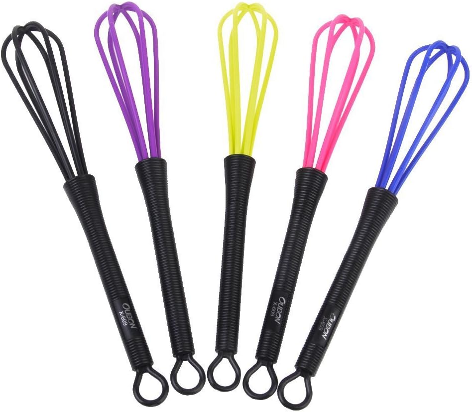 Blosun 5 PCS Random Color Portable Lovely Multifunction Fashion Mixing Paint Stirrer Pro Salon Hair Barber Coloring DIY Hair Color Dye Stirrer Blender Styling Tool
