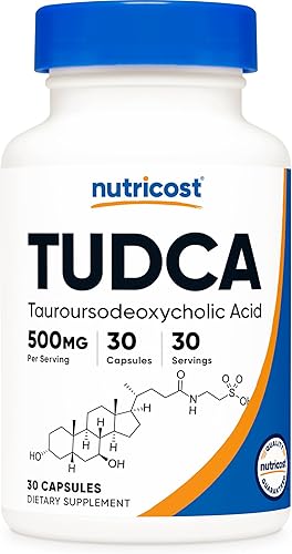 Miniatura 7 de Tudca 0008 onzas 60 cápsulas àcido tauronesodeoxicólico de Nutricost 1 botella 1