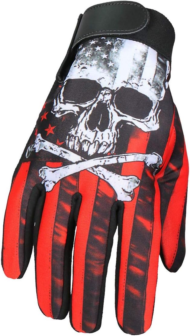 Hot Leathers Men's Mechanic Style Motorcycle Rider Glove