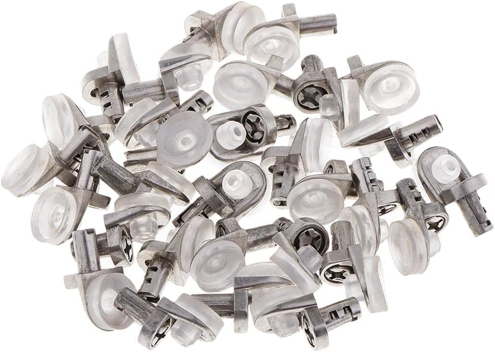 The Style Sutra® 50/30Pcs Furniture Cabinet Support Shelf Glass Shelf Bracket Pegs 22x12x13mm | 50/30 Pieces Cabinet Support Shelf