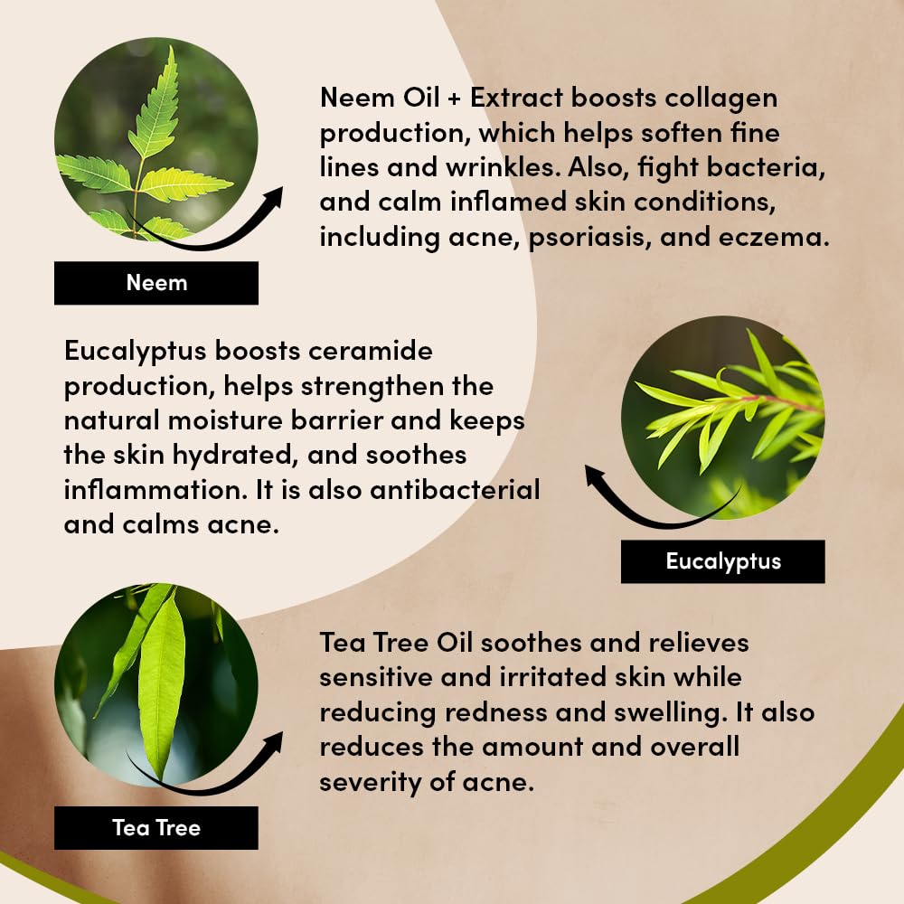 Urban Veda Night Cream for Face Care | Pimple Cream with Tea Tree Oil | Vitamin C Collagen Peptides Cream | Pore Minimizer for Face with Eucalyptus Oil| Face Moisturizer for Oily Skin Care| 1.70 Fl oz