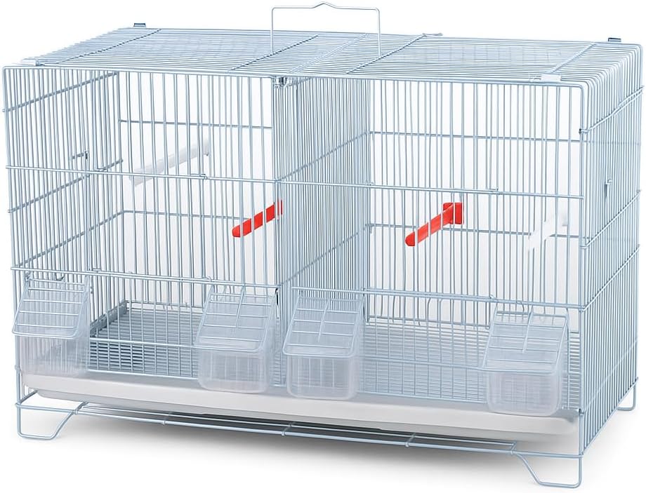 Stackable Bird Cages SALESBAY Stackable Bird Breeding Cage for Canary Finch Small Birds ...