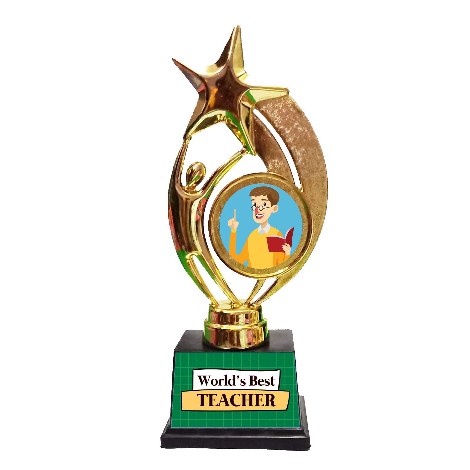 Family Shoping Birthday Gift for Teacher Worlds Best Teacher Trophy Medal Award for Sir Teachers Day Special (B07WC5LWNV) Amazon Price History, Amazon Price Tracker