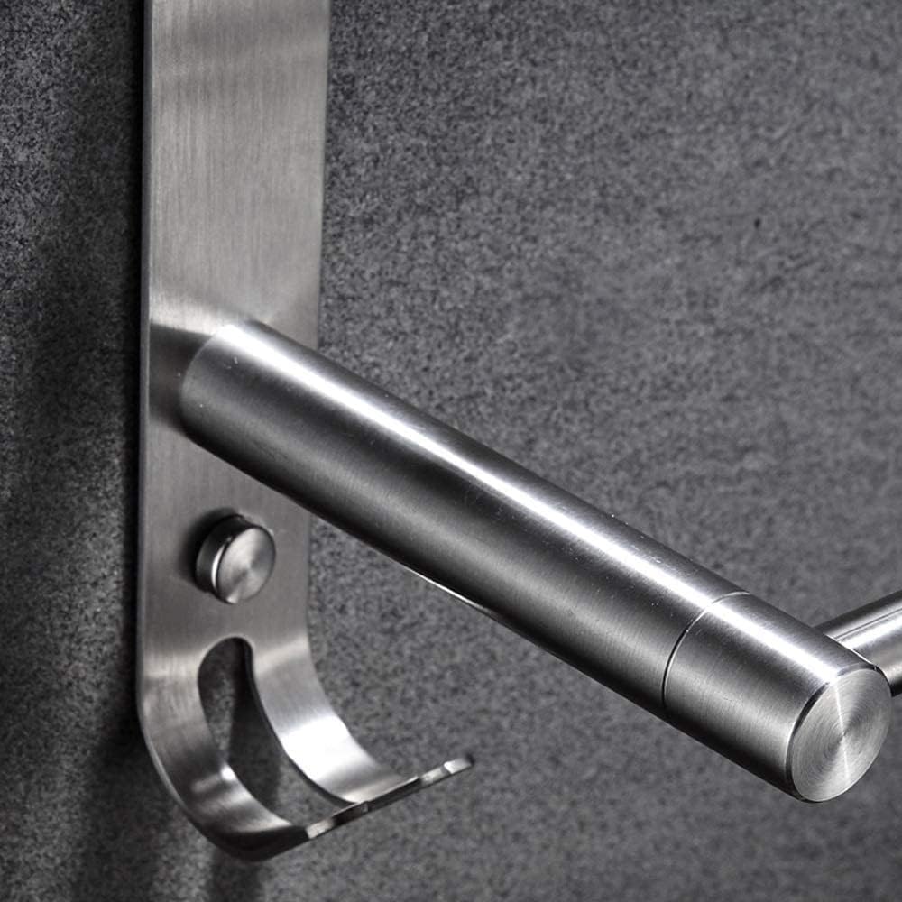 Towel Rack Wall Mounted,Bathroom Shelf Bar Holder Stainless Steel Three Layer Hanging Holder Wall Mounted Hanger Rack with Hooks for Kitchen (70cm)