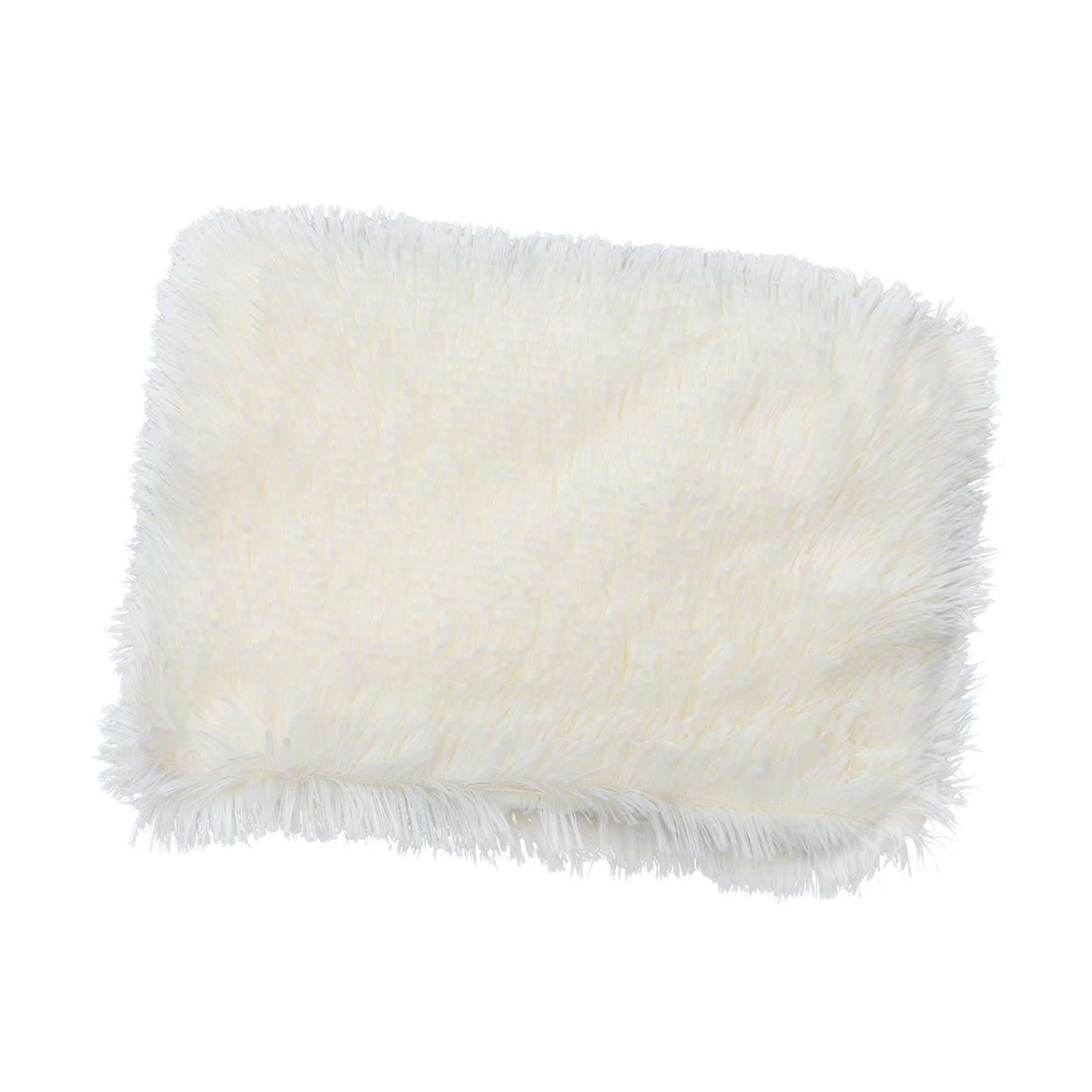 FRCOLOR Coperta per Animali in Peluche, Doppio Strato Caldo e Confortevole | Bianco, Tessuto Lana Artificiale, per Cani e Altri Pet, Adatta a Soggetti Anziani o Mobilità Ridotta