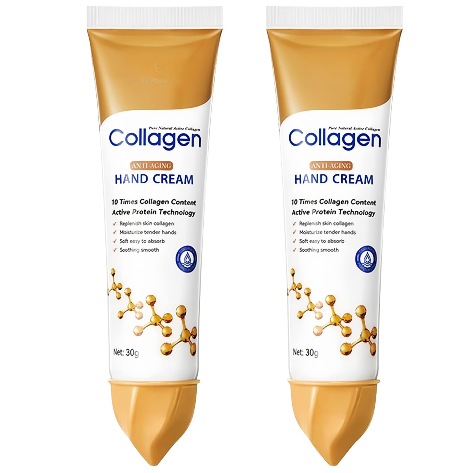 2PCS Hand Cream for Women - Hydrating Moisturizing Working Hands Cream, Nourishing Handcreams for Women, Hand Cream Set for Dry Skin Daily Care, Gentle & Long-Lasting Moisture (White, Medium)