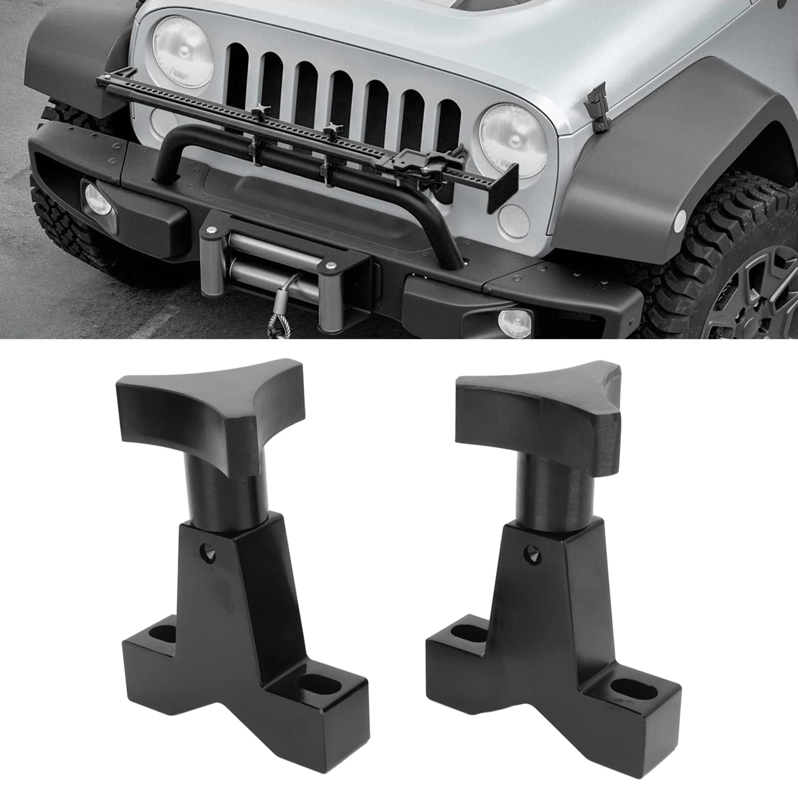 Support de Cric Hi Lift, Support de Cric à Haute Levée en Acier allié, Accessoires de Cric Hi Lift avec Accessoires de Montage pour Tubes Ronds Carrés de 1 à 2,5 Pouces