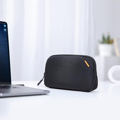 Miniatura 8 de tomtoc Bolsa de almacenamiento portátil reciclada, organizador de accesorios, compatible con MacBook cargador para laptop, ratón, cables, cubo,
