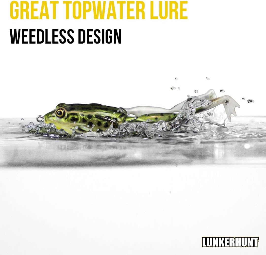Lunkerhunt Lunker Frog Fishing Lure with Swimming Legs (Bull Frog) Great for Bass and Pike Fishing, Freshwater Lure with Hollow Body, : General Sporting Equipment : Sports & Outdoors