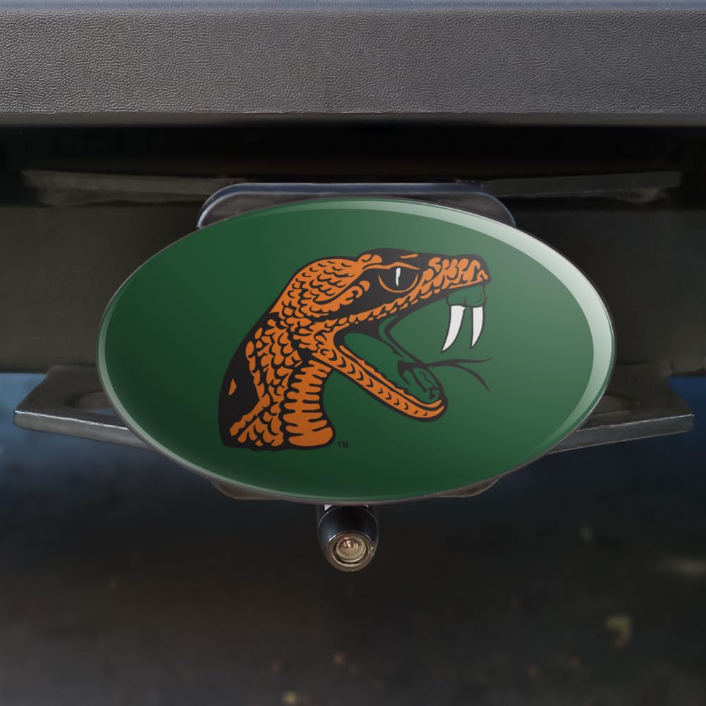 Graphics & More Florida A&M University Primary Logo Oval Tow Hitch Cover Trailer Plug Insert 2