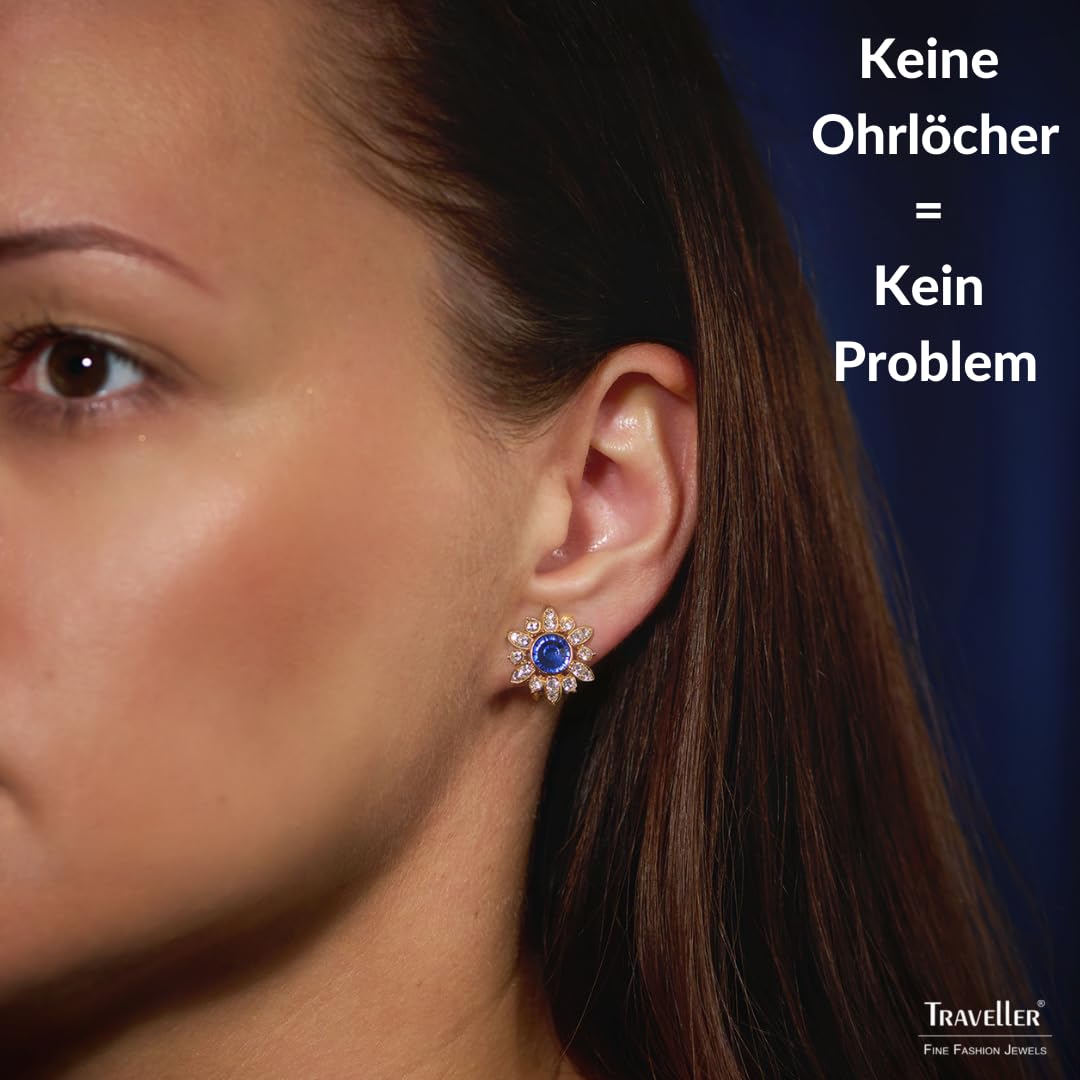 Traveller Ohrclip - Kristalle - diverse Farben