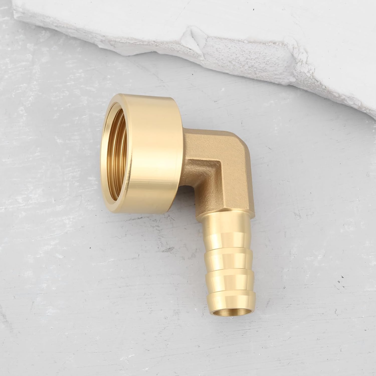 2pcs 1/2" BSP Female to 10mm Barb Brass Elbow Connectors for Pipe Tubes