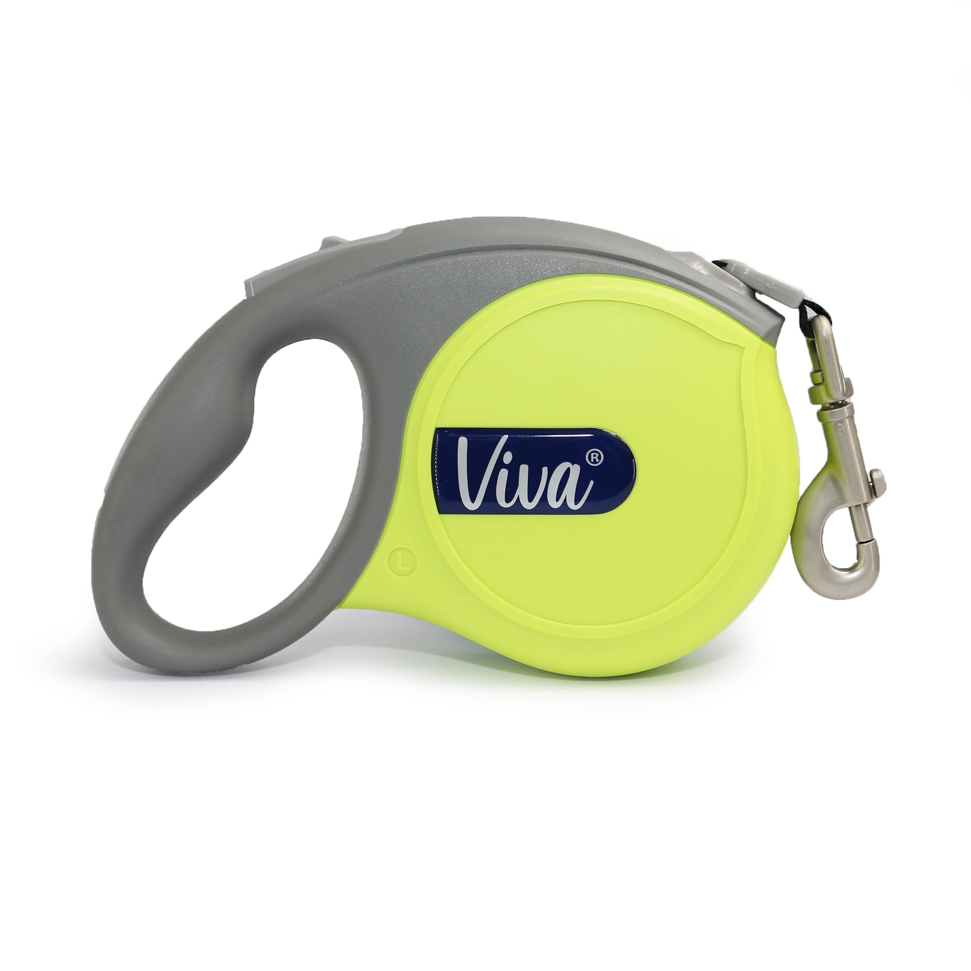 Ancol Viva Retractable Dog Lead in Lime - Comfortable Grip Sturdy Pet Training Accessory - Puppy Walking Leash - 5m Large