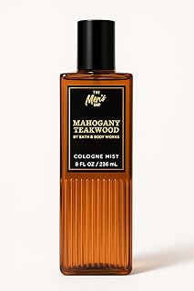 Bath & Body Works Mahogany Teakwood Cologne Mist – 8 fl oz | Mahogany, Black Teakwood & Lavender Scent