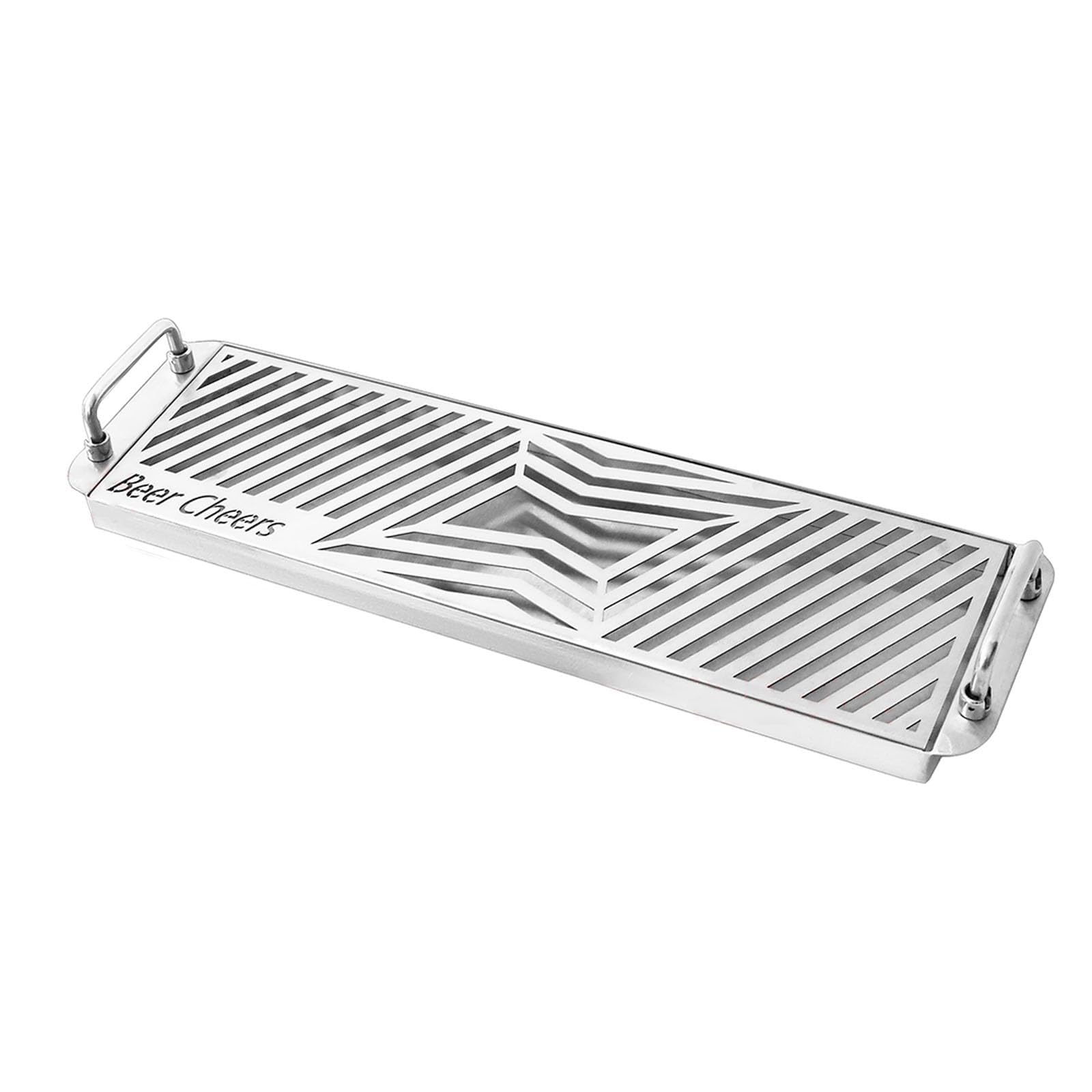 Vassoio Antigoccia, Raccogligocce in Acciaio Inossidabile, Vassoio Accessori per Il Birra, Utensili da Cucina, per Bar, Cucina,50cm/19.7''+Handle