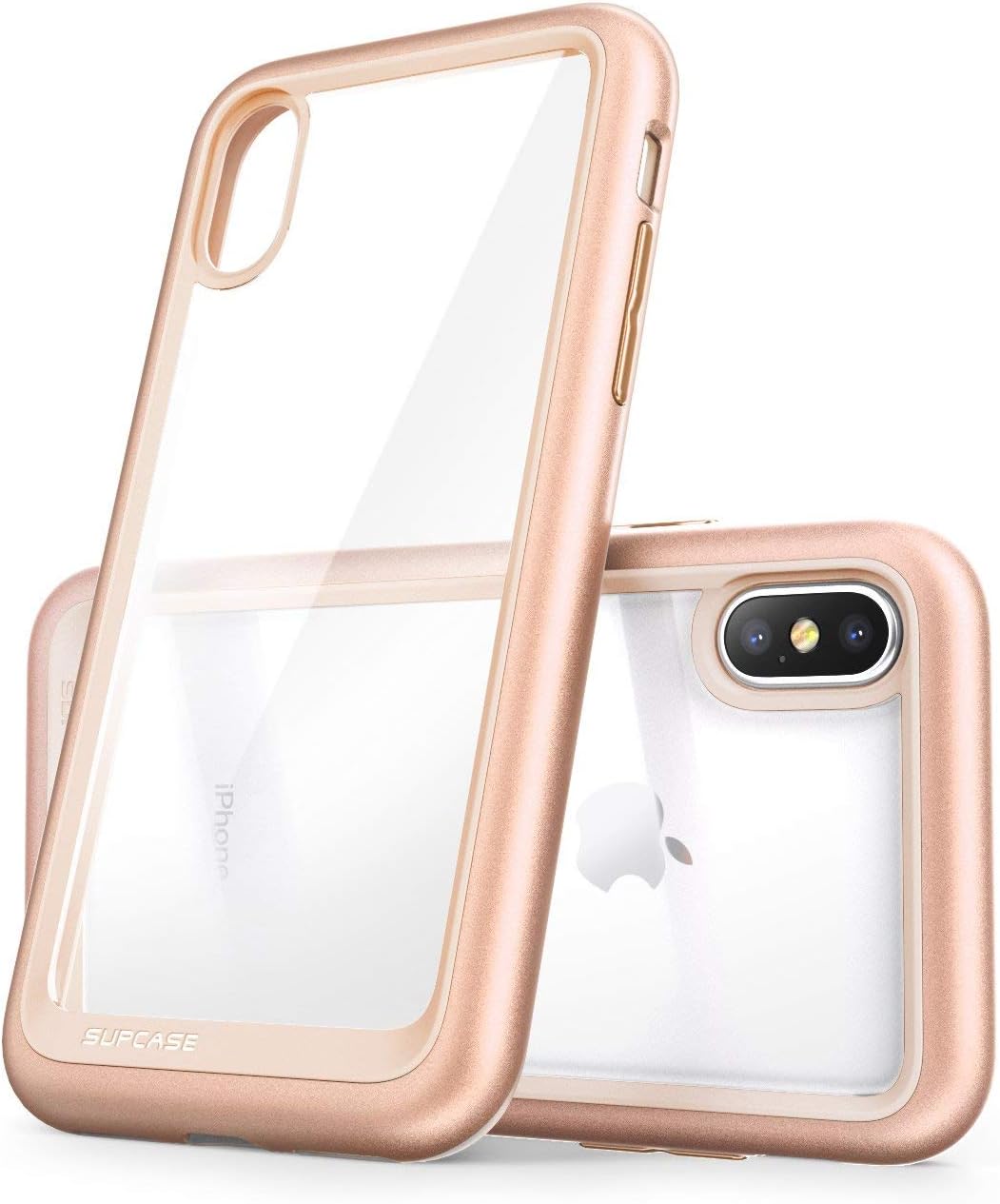 SUPCASE [Unicorn Beetle Style] Case Designed for iPhone X, iPhone XS, Premium Hybrid Protective Clear Case for Apple iPhone X 2017/ iPhone XS 2018 Release (BlushGold)
