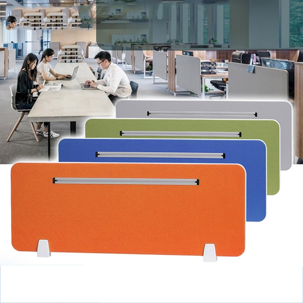LWJSOCP Desk Privacy Divider, Acoustic Freestanding Desk Privacy Panel, Desk Divider Desk Partition Noise Reducing With Support Feet For Classroom Room Table(Blue-A,30X80CM)