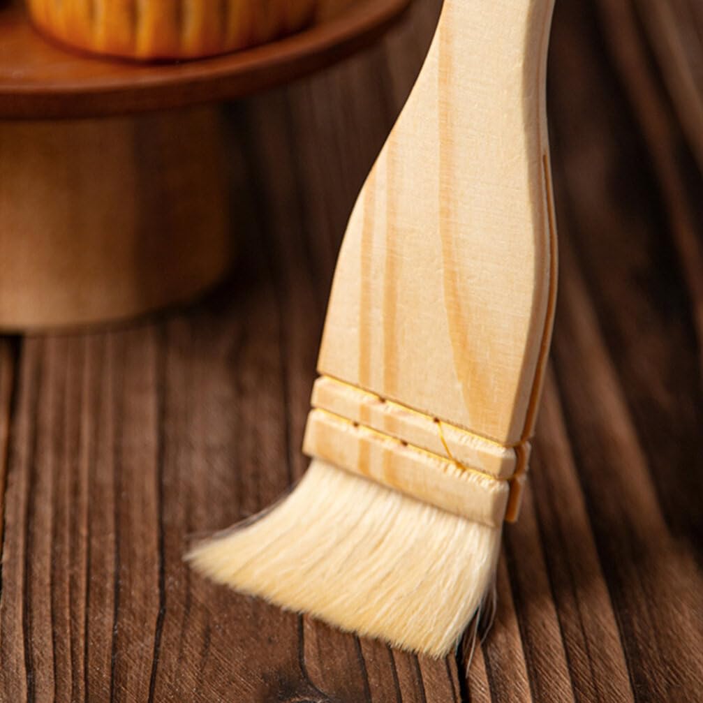 LABRIMP Pinceau à Badigeonner Laine Avec Manche Pour Cuisine Et Barbecue Brosse Pratique Et Pour Pâtisserie Et Cuisson Idéale Pour Réunions Familiales Et Picnics