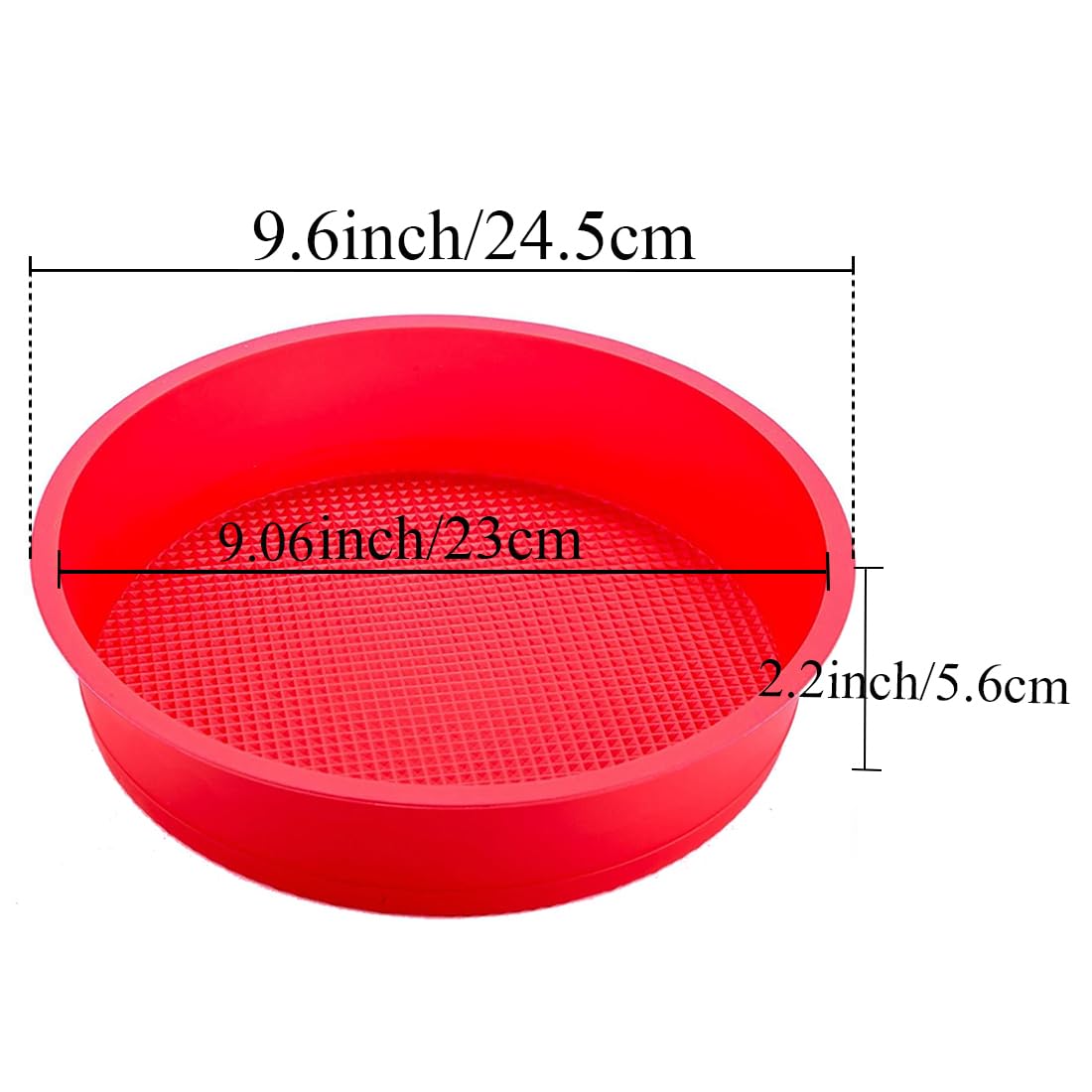 Springform - Protector para sartén redonda de 8 pulgadas, 8.5 pulgadas, molde desmontable de silicona, funda de baño de agua, impermeable, accesorios para hornear tarta de queso 2