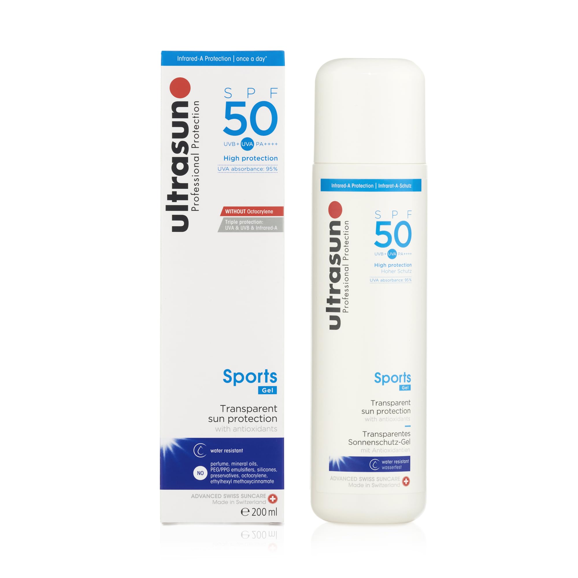 Ultrasun Gel sport transparent SPF50 200 ml