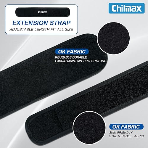 Miniatura 3 de Envoltura de hielo para el cuello, calmante para el dolor de cabeza cervical, gel reutilizable de terapia fría y caliente, almohadilla de