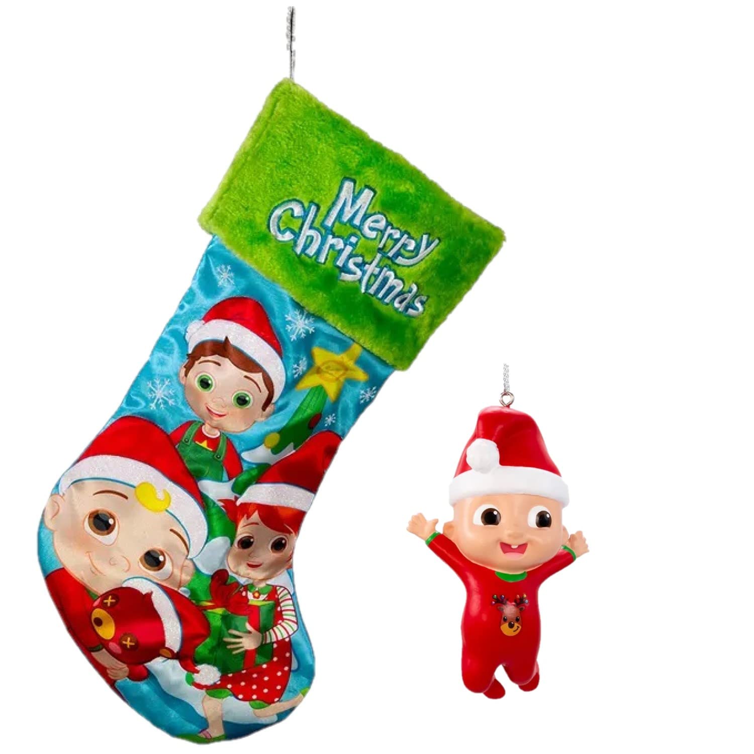 CoComelon suspension de Noël incassable et botte pour la sécurité des enfants