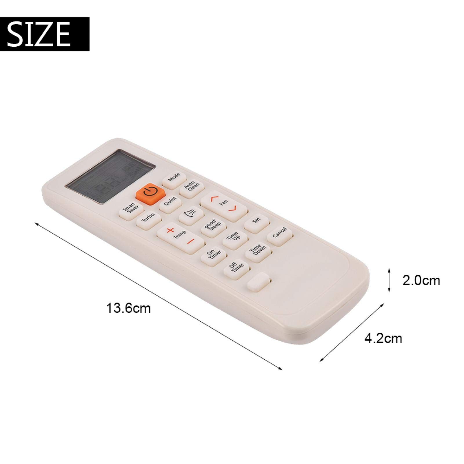 Pilot do klimatyzatora Samsung, Richer-R Trwały zamiennik klimatyzatora Pilot zdalnego sterowania do Samsung DB93-11489L DB63-02827A DB93-11115U DB93-11115K KT3X00 Biały