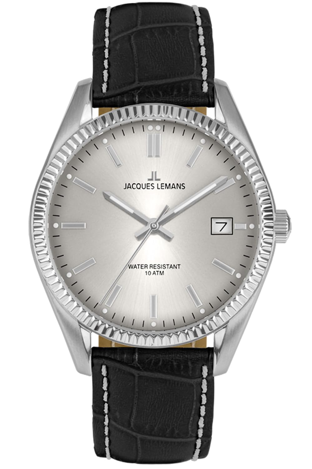 Jacques LemansWomen's Watch 'Anniversary Collection 50 Years' Derby 34 mm 10 ATM Date with Leather Strap 50-4 in Various Designs