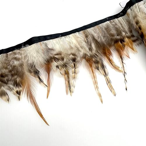 Miniatura 10 de Shekyeon 2 yardas de decoración para vestido con plumas de cuello de gallo