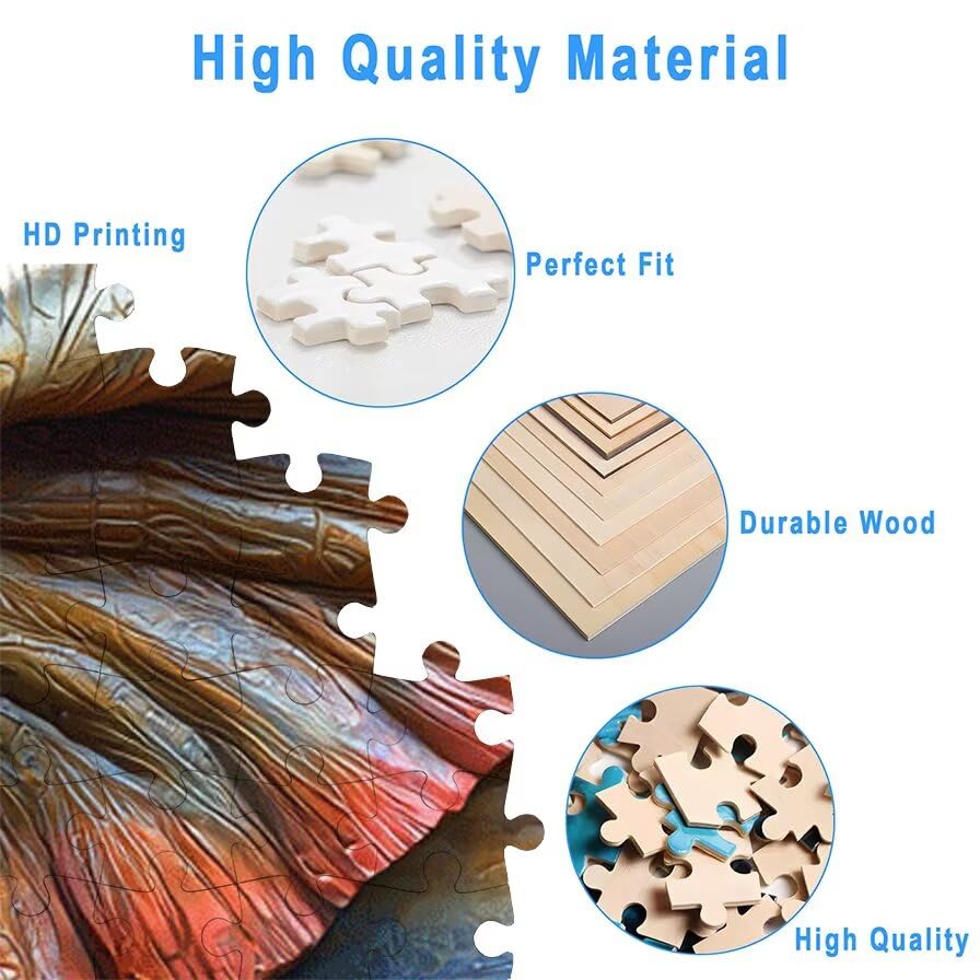 Puzzle 3000 Pièces Adultes, Puzzle 3000 Pieces Éléphant pour Adultes, Grand Puzzles Bois Animaux avec Boite, Jeu de Concentration pour Toute la Famille, pour Décoration Maison, Cadeau Femme, -5591