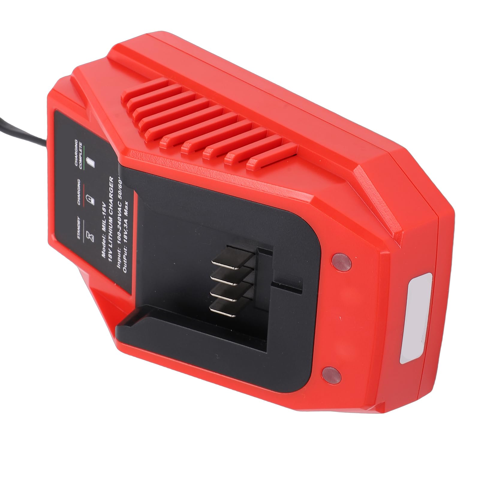 ViaGasaFamido Caricabatterie per Utensili Elettrici, Alimentatore di | Materiale ABS Ignifugo, Protegge da Sovraccarico, Cortocircuiti e Surriscaldamento, Compatibile con 48-11-1828 e 48-11-15