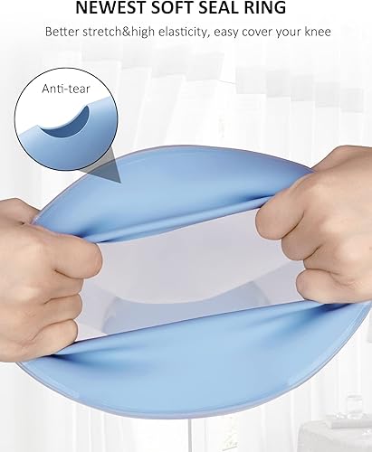 Miniatura 3 de Rodillera impermeable para adultos después de la cirugía, cubierta de ducha mejorada para cirugía de rodilla, protector de yeso hermético