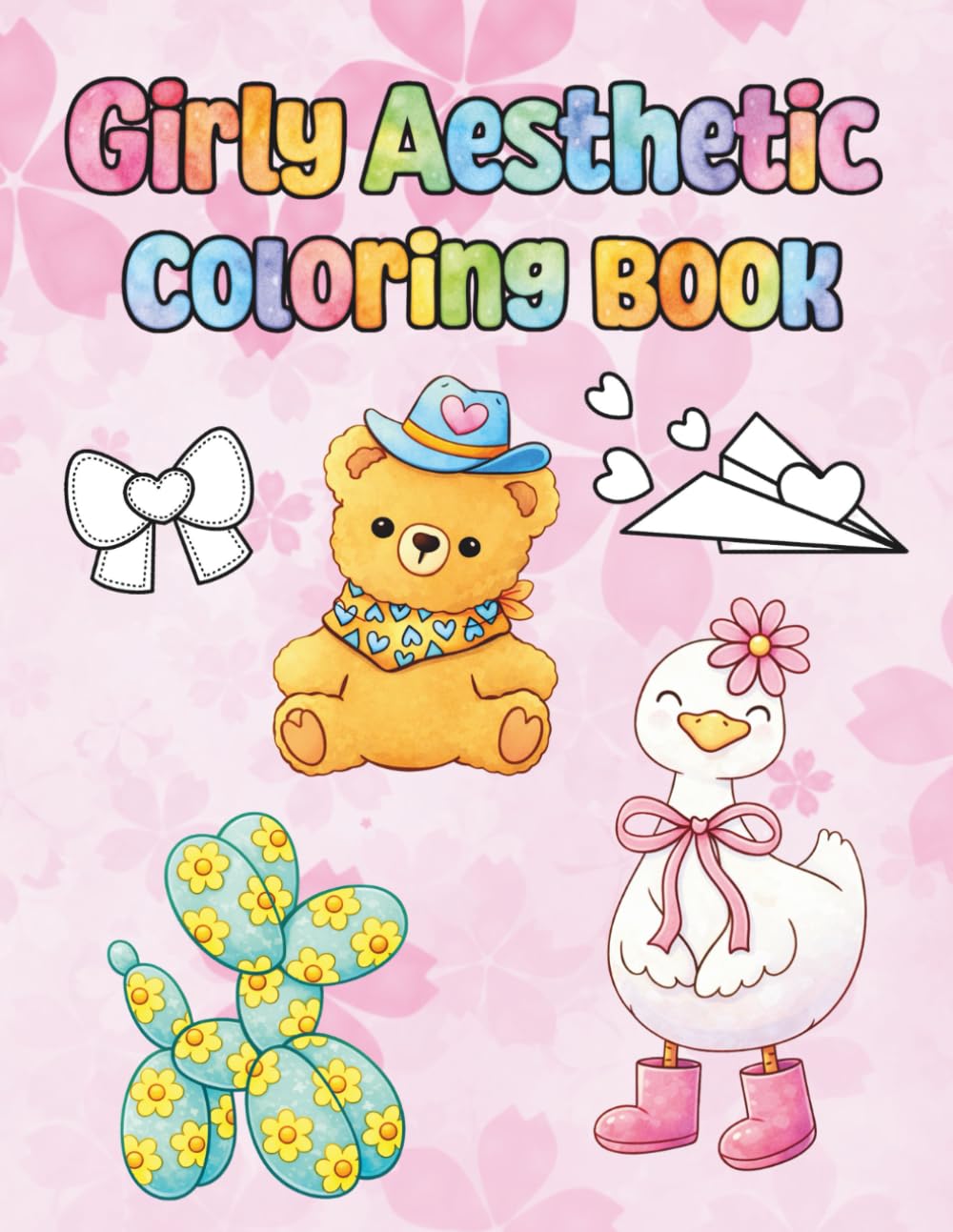 Girly Aesthetic Coloring Book: Sweet, Soft & Girly Pages to Color and Relax
