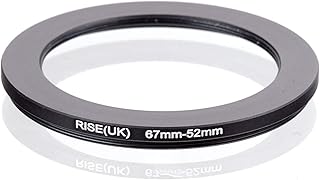 Rise(UK) 62-37/43/46/49/52/55/58/60 67-46/49/52/55/58/60/62 69-52/58/67 Step Down Filter Ring Adapter (67mm-52mm)