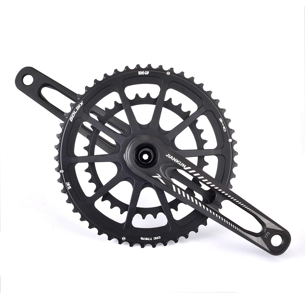 Zintegrowany mechanizm korbowy GXP do roweru szosowego, 170 mm, podwójna taca 50-34T, 52-36T, 42T, 53-39T, stop CNC