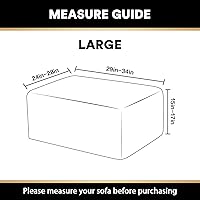 Vista 7 de Funda Elástica para Otomán Fundas para Otomán Rectangulares para Sala de Estar Taburete Reposapiés Fundas Elásticas para Adaptarse al Reposapiés